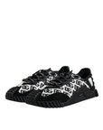 Dolce & Gabbana Black Logo Lace Up Low Top NS1 Sneakers Shoes