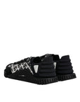 Dolce & Gabbana Black Logo Lace Up Low Top NS1 Sneakers Shoes