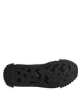 Dolce & Gabbana Black Logo Lace Up Low Top NS1 Sneakers Shoes