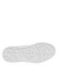 Dolce & Gabbana White Leather DG Logo Low Top Sneakers Shoes