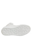 Dolce & Gabbana White Leather High Top Sneakers Shoes
