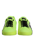 Dolce & Gabbana Green Portofino Logo Tape Men Sneakers Shoes