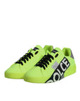 Dolce & Gabbana Green Portofino Logo Tape Men Sneakers Shoes