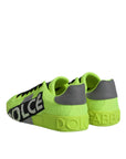 Dolce & Gabbana Green Portofino Logo Tape Men Sneakers Shoes