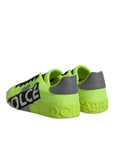 Dolce & Gabbana Green Portofino Logo Tape Men Sneakers Shoes