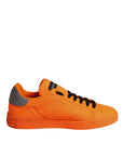 Dolce & Gabbana Orange Portofino Logo Tape Men Sneakers Shoes