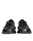 Dolce & Gabbana Black Silver Logo Low Top Men Sneakers Shoes