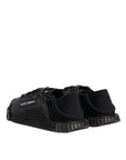 Dolce & Gabbana Black Silver Logo Low Top Men Sneakers Shoes
