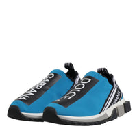 Dolce & Gabbana Blue Logo Low Top Sorrento Men Sneakers Shoes