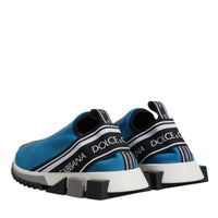 Dolce & Gabbana Blue Logo Low Top Sorrento Men Sneakers Shoes