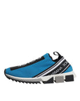 Dolce & Gabbana Blue Logo Low Top Sorrento Men Sneakers Shoes