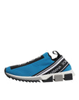 Dolce & Gabbana Blue Logo Low Top Sorrento Men Sneakers Shoes