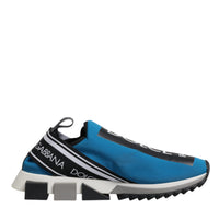 Dolce & Gabbana Blue Logo Low Top Sorrento Men Sneakers Shoes