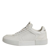 Dolce & Gabbana White Miami Leather Low Top Sneakers Shoes