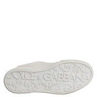 Dolce & Gabbana White Miami Leather Low Top Sneakers Shoes