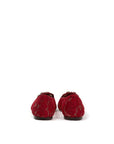 Dolce & Gabbana Red Viscose Flat Shoe