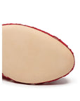 Dolce & Gabbana Red Viscose Flat Shoe