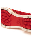 Christian Louboutin Red Suede Leather Flat Shoe