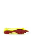 Christian Louboutin Sunshine Yellow Mesh Flat Elegance