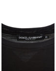 Dolce & Gabbana Black Cotton Tops & T-Shirt