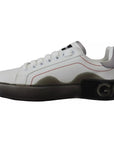 Dolce & Gabbana White Leather Portofino Sneakers Shoes