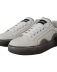 Dolce & Gabbana White Leather Portofino Sneakers Shoes