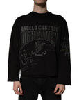 Dolce & Gabbana Black DG Heaven Crew Neck Pullover Sweater