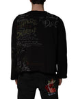 Dolce & Gabbana Black DG Heaven Crew Neck Pullover Sweater