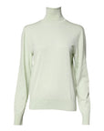 Dolce & Gabbana Light Green Wool Turtleneck Pullover Sweater