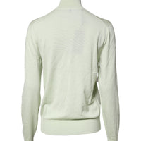 Dolce & Gabbana Light Green Wool Turtleneck Pullover Sweater