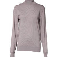 Dolce & Gabbana Brown Cashmere Turtleneck Pullover Sweater