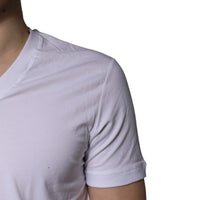 Dolce & Gabbana White V-neck Short Sleeves Underwear T-shirt