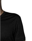 Dolce & Gabbana Dark Gray Silk V-neck Short Sleeves T-shirt