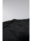 Dolce & Gabbana Dark Gray Silk V-neck Short Sleeves T-shirt