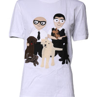 Dolce & Gabbana White #DGFamily Cotton Crew Neck T-shirt