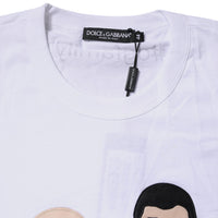 Dolce & Gabbana White #DGFamily Cotton Crew Neck T-shirt