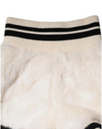 Dolce & Gabbana White Faux Fur High Waisted Hot Pants Short