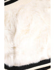 Dolce & Gabbana White Faux Fur High Waisted Hot Pants Short