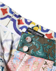 Dolce & Gabbana Multicolor Cotton Patchwork Hot Pants Shorts