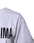 Dolce & Gabbana White Bellissima Cotton Crew Neck T-shirt