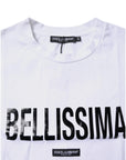 Dolce & Gabbana White Bellissima Cotton Crew Neck T-shirt