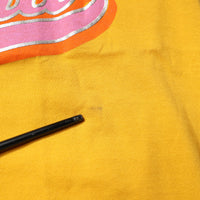 Dolce & Gabbana Yellow Printed Cotton Short Sleeves T-shirt