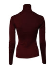 Dolce & Gabbana Burgundy Long Sleeves Turtleneck Slim Sweater