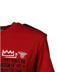 Dolce & Gabbana Red Cotton Round Neck Short Sleeves T-shirt
