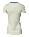 Dolce & Gabbana Light Yellow Cotton Short Sleeve T-shirt