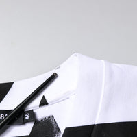 Dolce & Gabbana White Black Zebra Print Sweatshirt Sweater