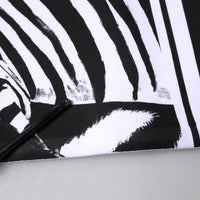Dolce & Gabbana White Black Zebra Print Sweatshirt Sweater