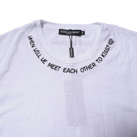 Dolce & Gabbana White Cotton Sleeveless Printed Tank T-shirt