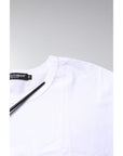 Dolce & Gabbana White Cotton Crew Neck Cropped Top T-shirt