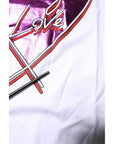 Dolce & Gabbana White Printed Cotton Round Neck Top T-shirt